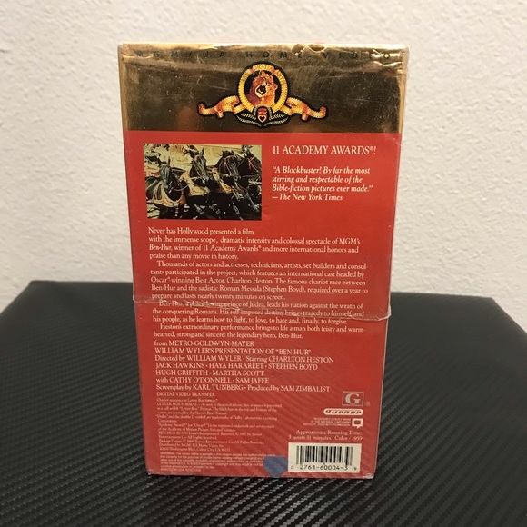 Ben-Hur (VHS 1959) M900004 Charlton Heston, Part 1 & 2. Factory Sealed.‎ - Picture 2 of 4